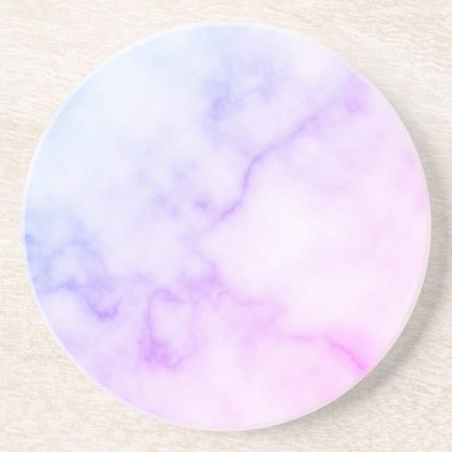 Dessous De Verre En Grès Motif en marbre arc-en-ciel (Devant)