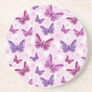 Dessous De Verre En Grès motif papillon