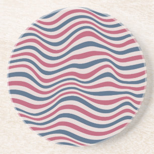 Dessous De Verre En Grès Motif rayé 2
