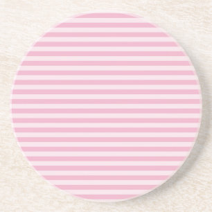 Dessous De Verre En Grès Motif sans fin à rayures roses