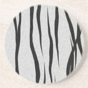 Dessous De Verre En Grès Motif Tiger Stripes