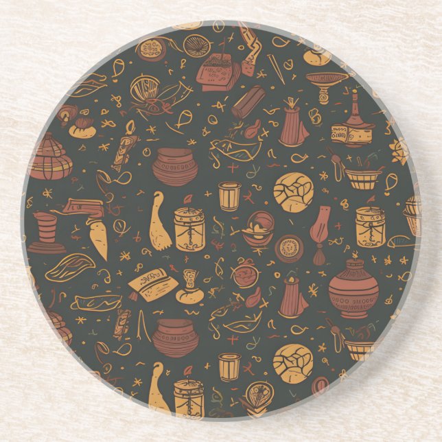 Dessous De Verre En Grès Motif transparent Harry Potter (Devant)