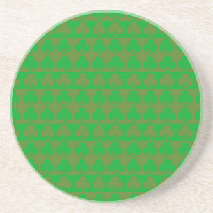 Dessous De Verre En Grès Motif Trèfle