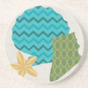 Dessous De Verre En Grès Motifs de Shell II