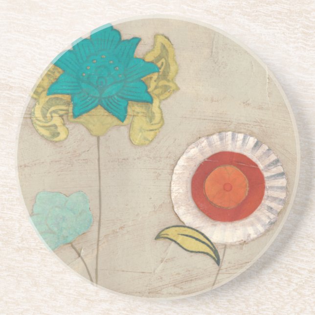 Dessous De Verre En Grès Motifs pétaux I (Devant)