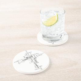 Dessous De Verre En Grès Mots chrétiens