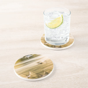 Dessous De Verre En Grès Mouettes volantes - abstrait