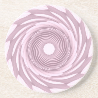 Dessous De Verre En Grès Mouvement giratoire mauve abstrait