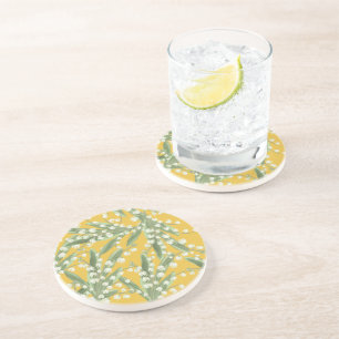 Dessous De Verre En Grès Muguet floral