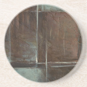 Dessous De Verre En Grès Mur en brique rouge et gris