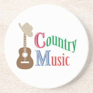 Dessous De Verre En Grès Musique country