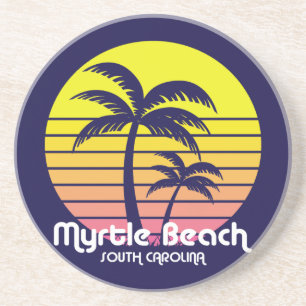 Dessous De Verre En Grès Myrtle Beach, Caroline du Sud