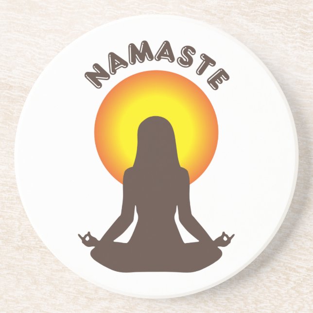 Dessous De Verre En Grès Namaste (Devant)