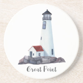 Dessous De Verre En Grès Nantucket, phare de Great Point