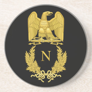 Dessous De Verre En Grès Napoléon Emblem