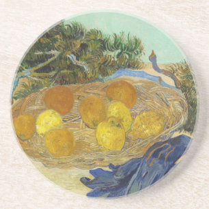 Dessous De Verre En Grès Nature morte de Van Gogh Oranges Citrons Gants ble