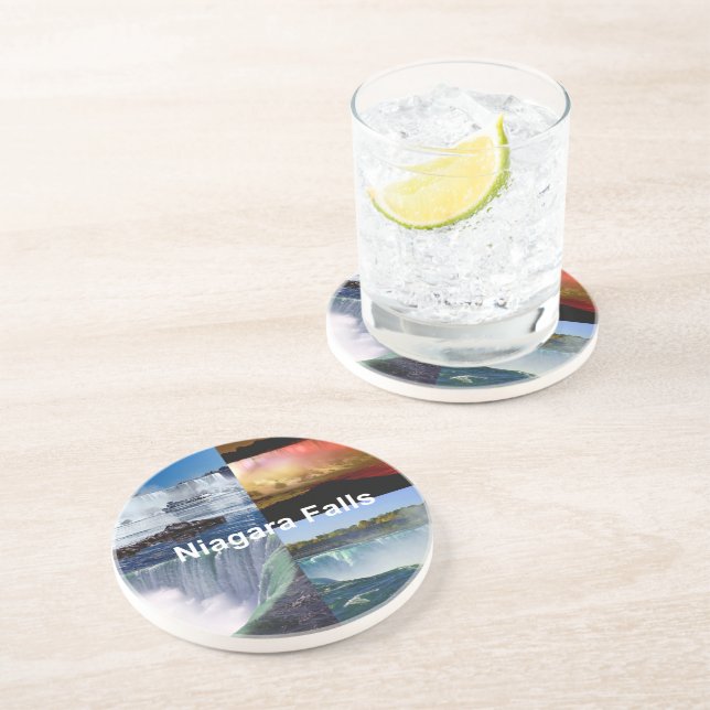 Dessous De Verre En Grès Niagara Falls New York (Côté)