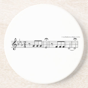 Dessous De Verre En Grès No. 5 Coster de symphonie de Beethoven