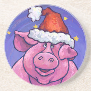 Dessous De Verre En Grès Noël au porc