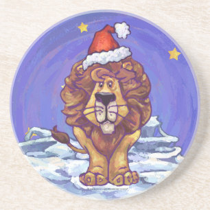 Dessous De Verre En Grès Noël du lion