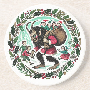 Dessous De Verre En Grès Noël Krampus