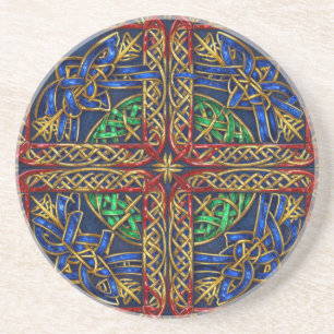 Dessous De Verre En Grès Nœuds celtiques médiévaux antiques