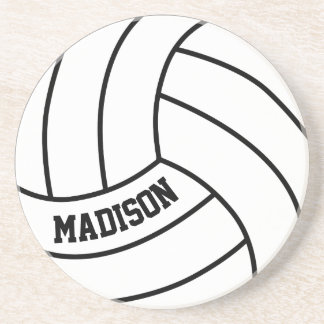 Dessous De Verre En Grès Nom de l'équipe de volley-ball personnalisée ou sp
