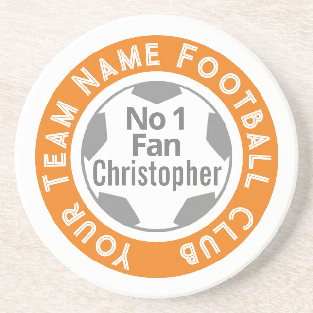 Dessous De Verre En Grès Nom du club de football sur (Devant)