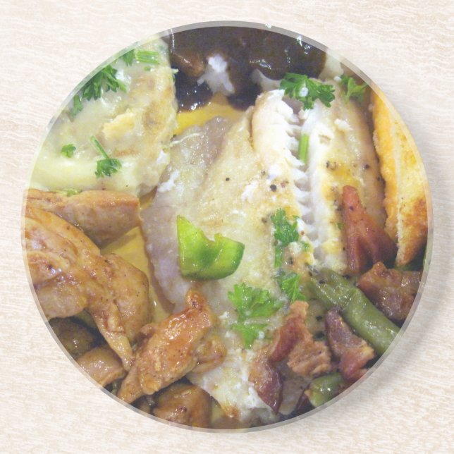 Dessous De Verre En Grès Nourriture pour la pensée (Devant)