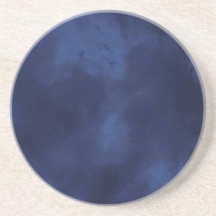 Dessous De Verre En Grès Nuages bleus foncés