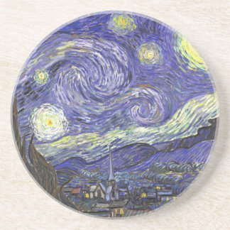 Dessous De Verre En Grès Nuit étoilée par Vincent van Gogh