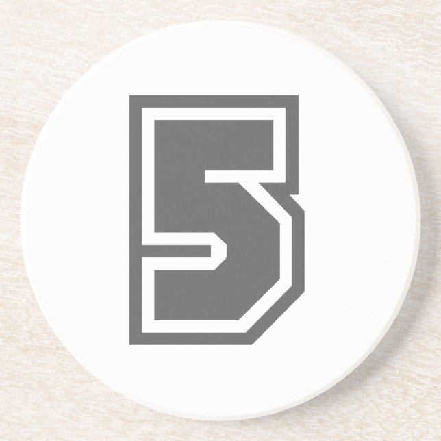 Dessous De Verre En Grès Numéro 5 (Devant)