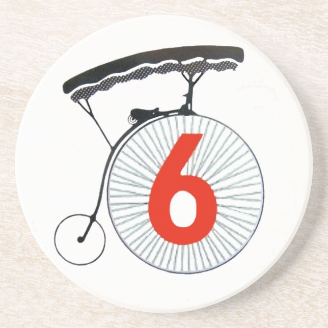 Dessous De Verre En Grès Numéro 6 le prisonnier (Devant)