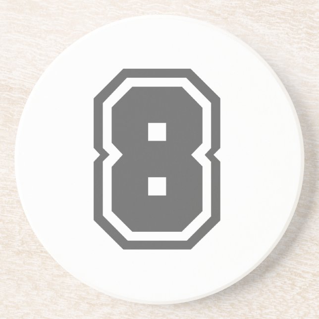 Dessous De Verre En Grès Numéro 8 (Devant)