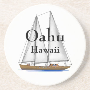 Dessous De Verre En Grès Oahu Hawaï
