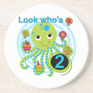 Dessous De Verre En Grès Octopus 2e anniversaire T-shirts et cadeaux