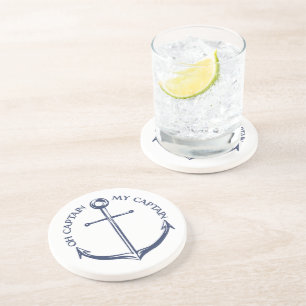 Dessous De Verre En Grès Oh Capitaine Mon Capitaine