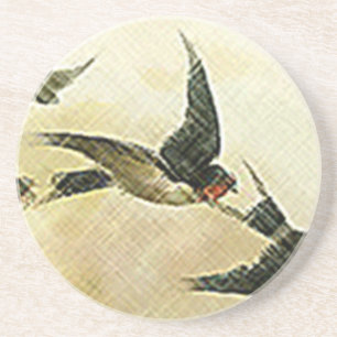 Dessous De Verre En Grès Oiseaux en vol