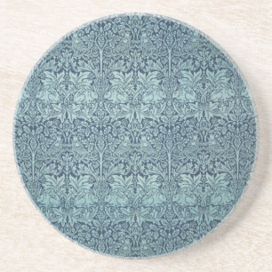 Dessous De Verre En Grès Oiseaux floraux vintages William Morris Brer Rabbi