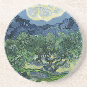 Dessous De Verre En Grès Olive Trees par Van Gogh