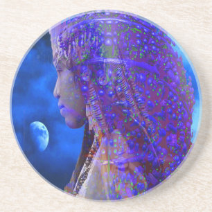 Dessous De Verre En Grès Ombre de la lune