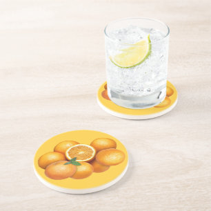 Dessous De Verre En Grès Oranges