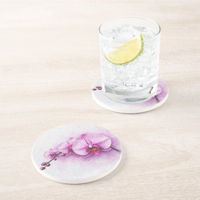 Dessous De Verre En Grès Orchid Sky Serenade (Côté)