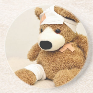 Dessous De Verre En Grès ours en peluche animal personnalisé