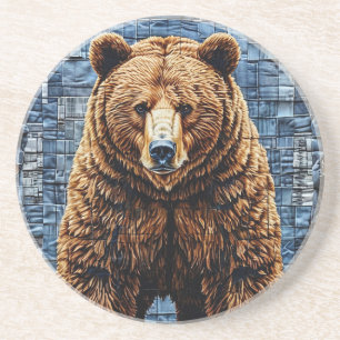 Dessous De Verre En Grès Ours grizzly