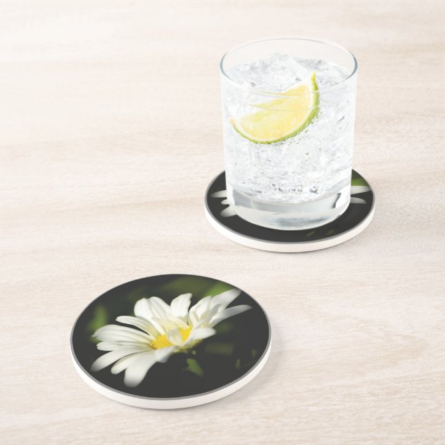 Dessous de verre en grès Oxeye Daisy (Côté)
