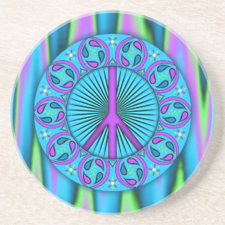 Dessous De Verre En Grès Paix ~ Feuille