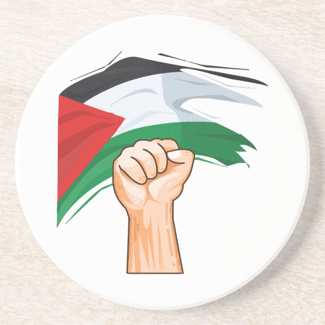 Dessous De Verre En Grès Palestine (Devant)