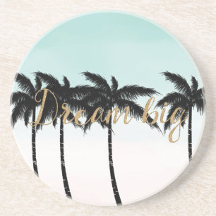 Dessous De Verre En Grès Palmiers tropicaux Ombre Dream Big