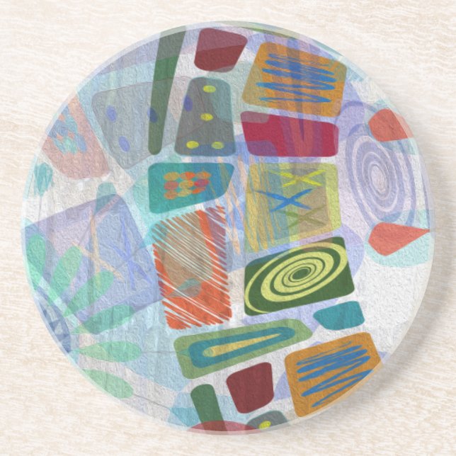 Dessous De Verre En Grès Panneaux Midway III (Devant)